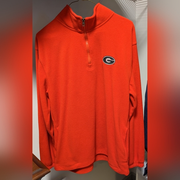 Georgia Bulldogs like new fleece quarterzip sweater - Picture 1 of 3